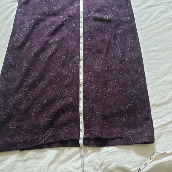 Purple Paisley Midi Skirt - Picture 8 of 8
